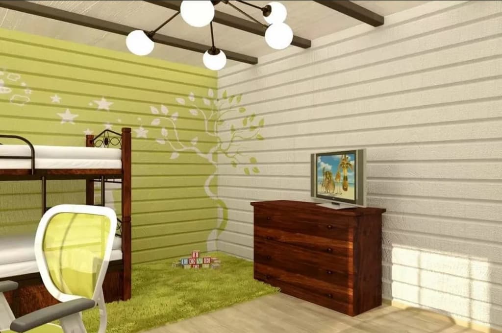 Основные особенности использования дерева для отделки детской комнаты